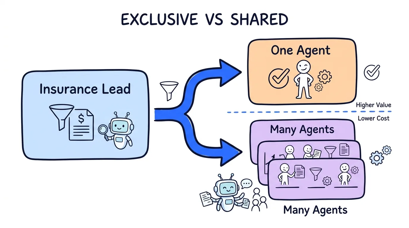 Exclusive Insurance Leads: Pricing, Economics, and Routing
