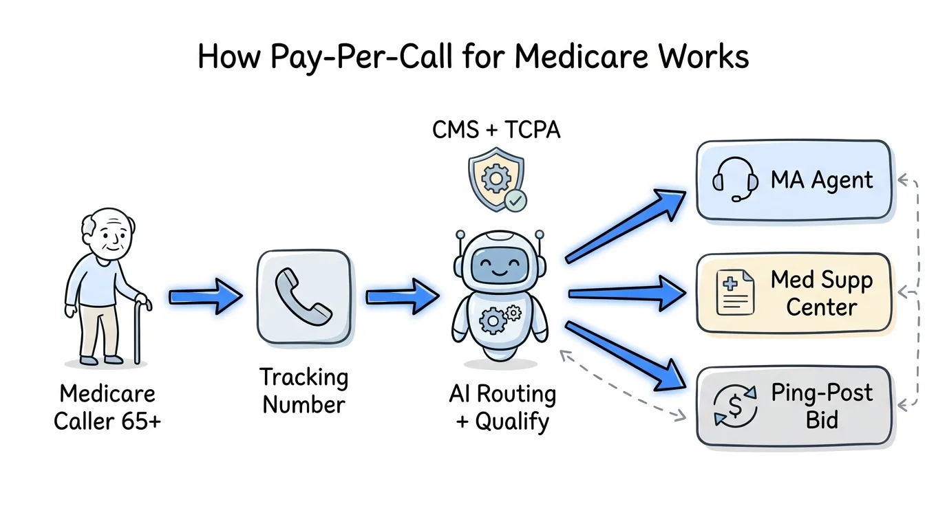 Pay-Per-Call for Medicare: AEP Calls, Payouts & CMS Compliance (2026) - Lead Distro AI